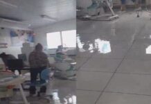 Forte chuva alaga UBS Sálvio Belota no bairro Santa Etelvina e interrompe atendimentos