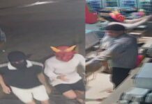 Criminosos com máscaras do “diabo” assaltam conveniência de posto no Tarumã; veja!