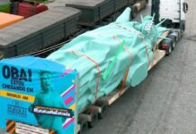 Famosa “Estátua da Liberdade” das Lojas Havan está a caminho de Manaus