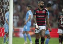 Gabigol se envolve em nova polêmica e pode causar prejuízo ao Flamengo na Libertadores Jorge Rodrigues/AGIF