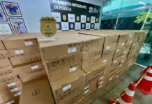 Operação Sabre: Polícia Civil apreende duas toneladas de equipamentos eletrônicos avaliados em mais de R$ 2 milhões