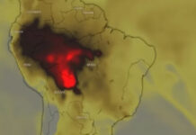 Incêndio de 500 km se espalha pelo sul da Amazônia