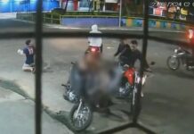 Revoltante! Câmeras de segurança flagram roubo de moto no bairro Compensa; assista!