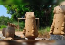Crianças encontram urnas funerárias indígenas em Borba, interior do Amazonas