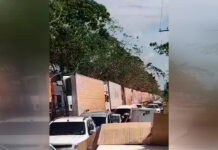 Fila quilométrica de veículos na BR-319 interfere até nas aulas no Amazonas