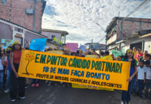 Escola Candido Portinari promove passeata “Faça Bonito” em prol da proteção de crianças e adolescentes contra a exploração sexual Foto: Reprodução